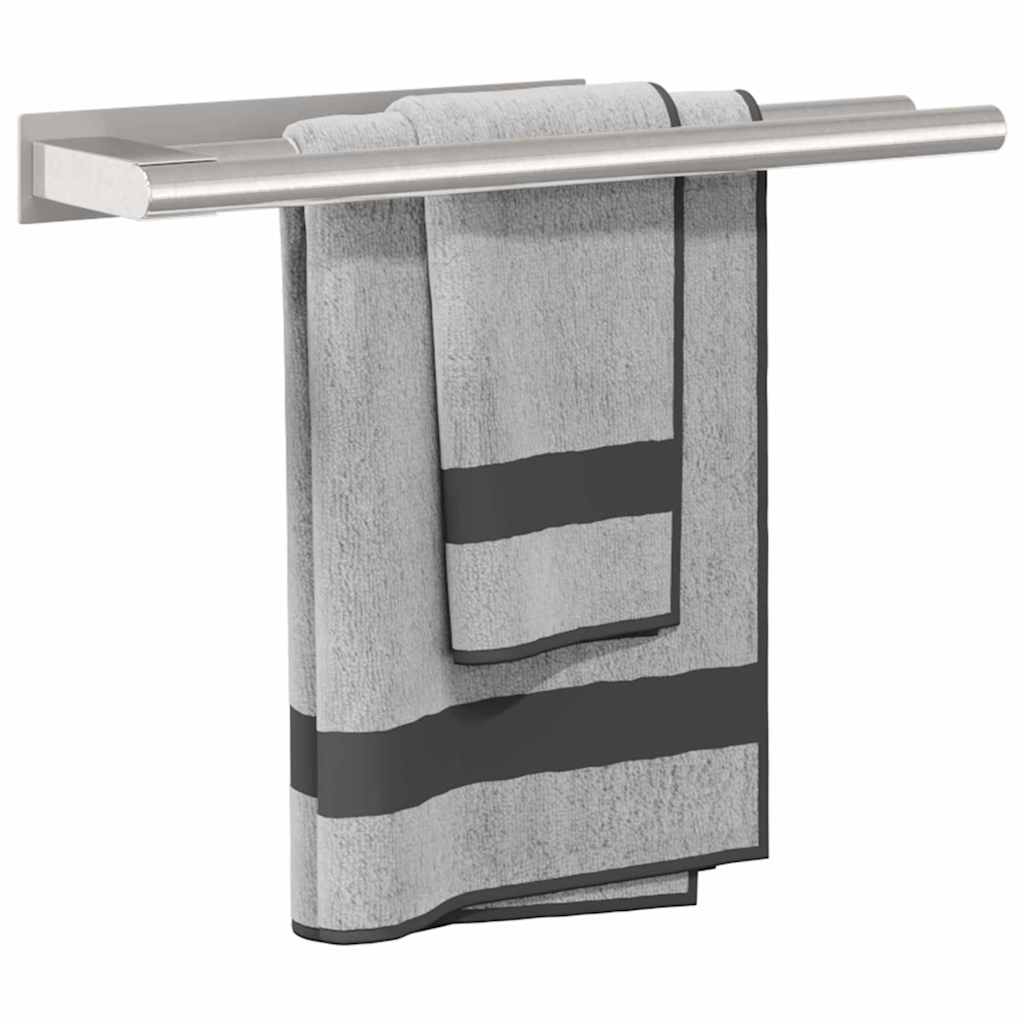 Handdoekrek Zilver 40 x 9 x 4 cm Roestvrij staal