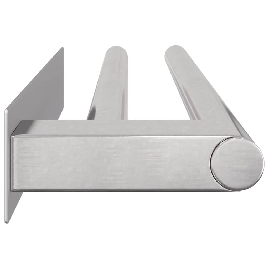 Handdoekrek Zilver 40 x 9 x 4 cm Roestvrij staal