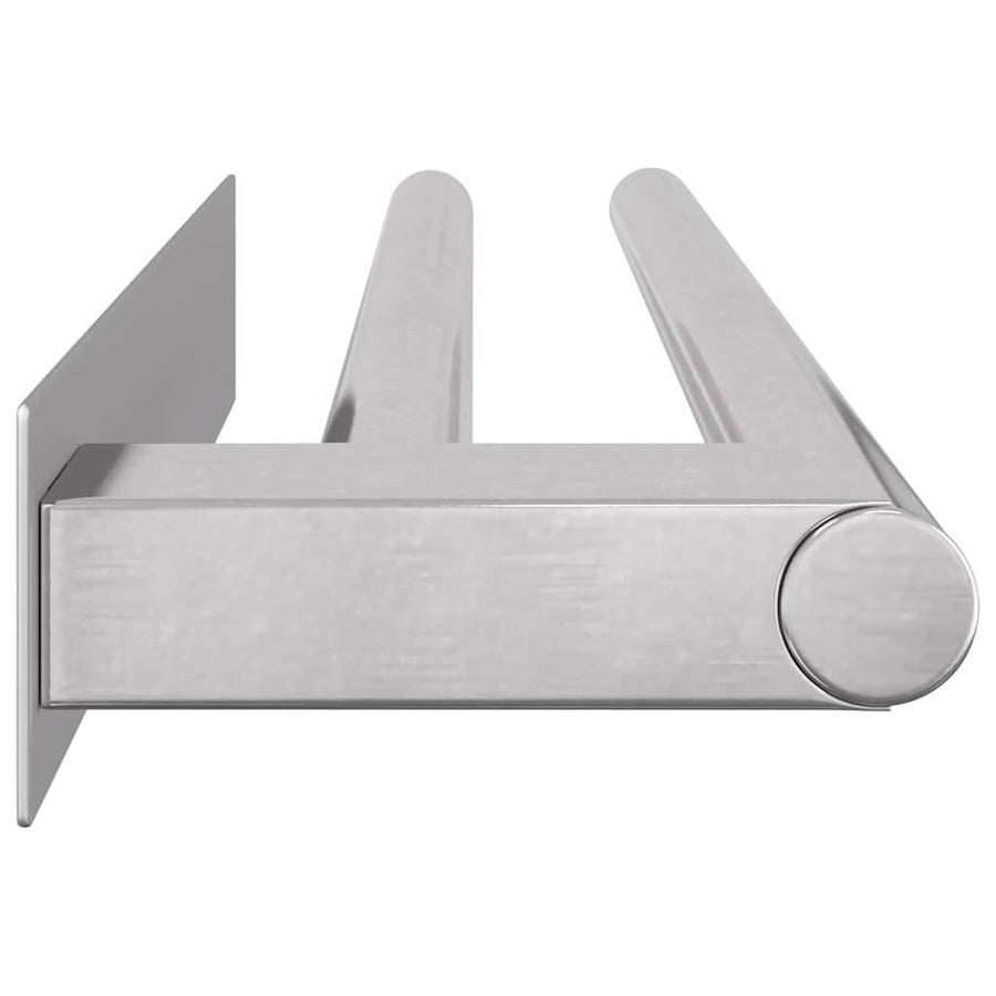 Handdoekrek Zilver 40 x 9 x 4 cm Roestvrij staal