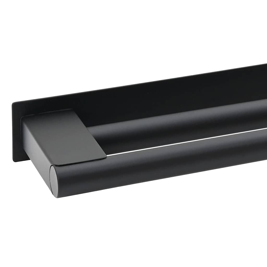 Handdoekrek Zwart 40 x 9 x 4 cm Roestvrij staal