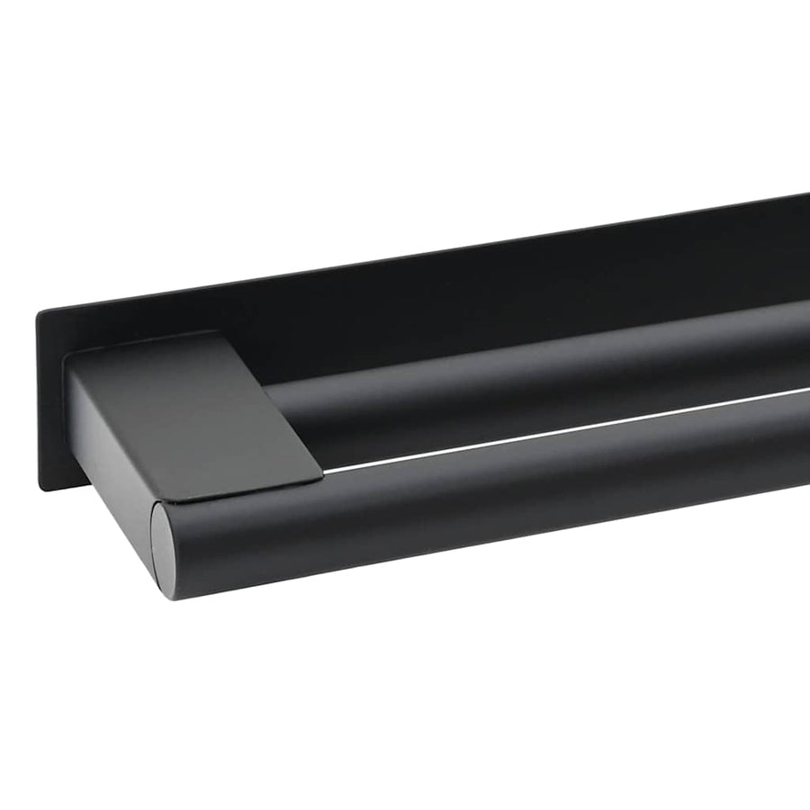 Handdoekrek Zwart 40 x 9 x 4 cm Roestvrij staal
