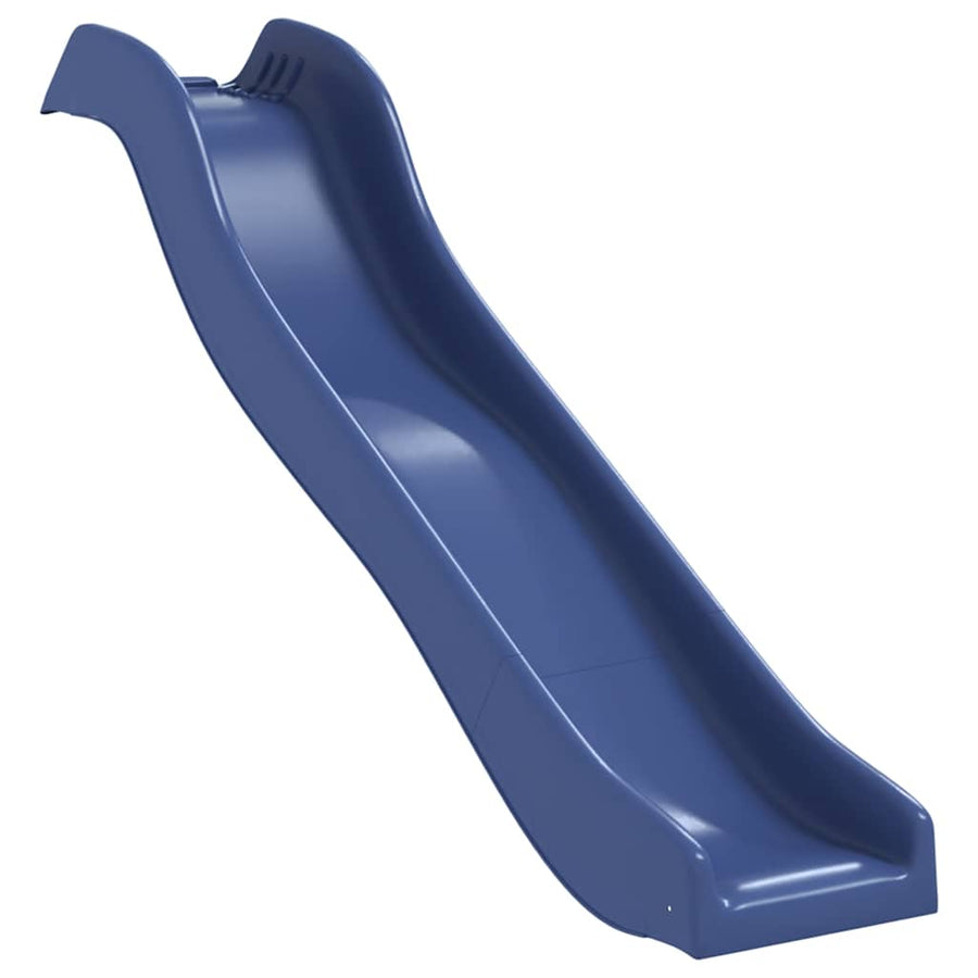 Buitenspeelset massief sparrenhout wit en blauw