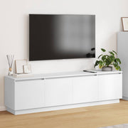 TV-kast 180 cm wit bewerkt hout