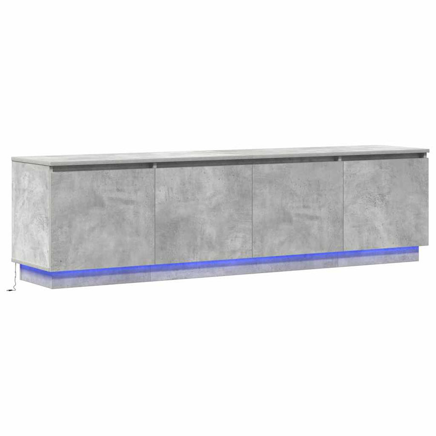 Tv-Kast Beton Grijs 180 X 38 X 49 Cm Bewerkt Hout Betongrijs