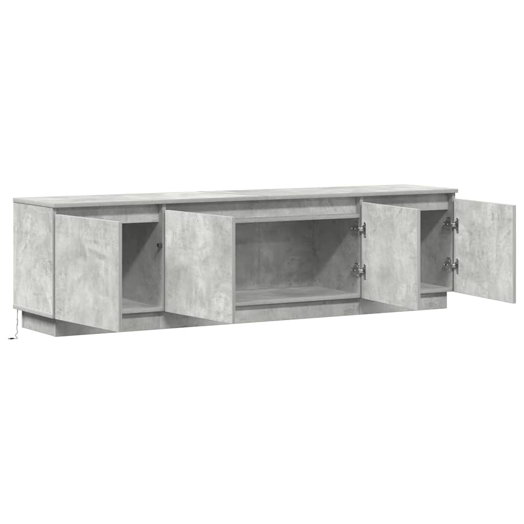 Tv-Kast Beton Grijs 180 X 38 X 49 Cm Bewerkt Hout Betongrijs