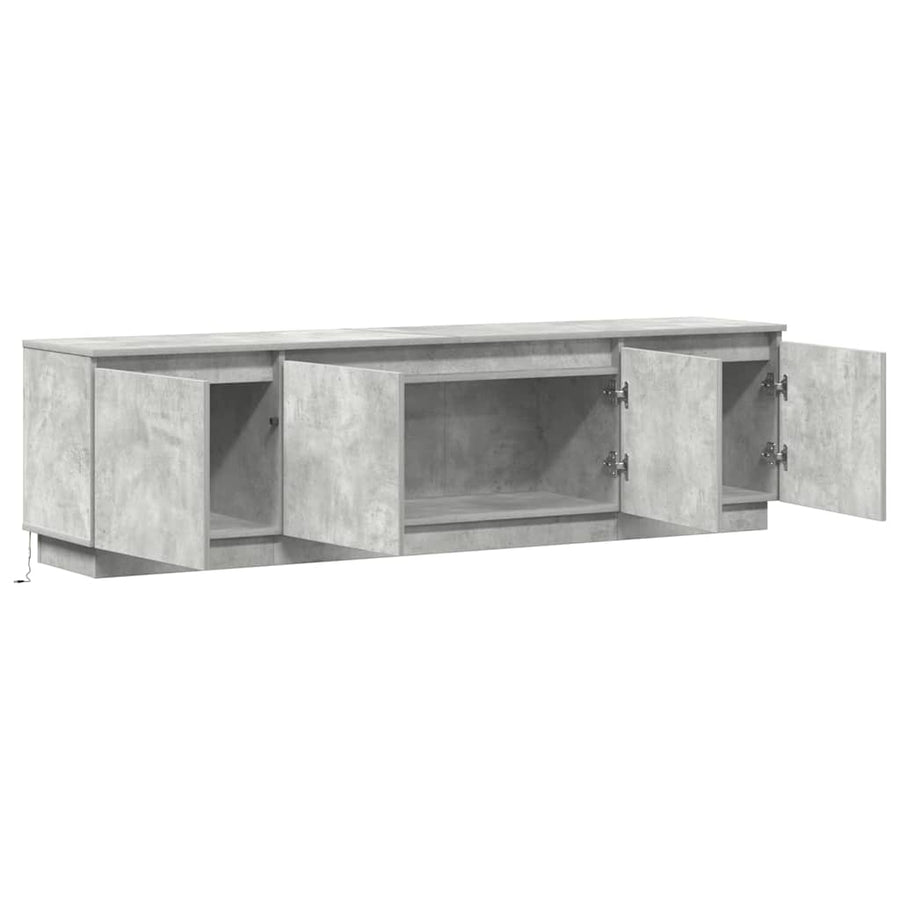 Tv-Kast Beton Grijs 180 X 38 X 49 Cm Bewerkt Hout Betongrijs