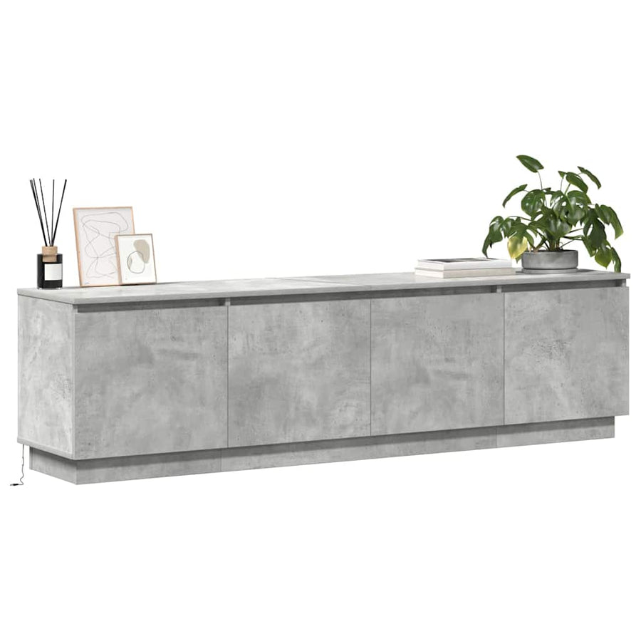 Tv-Kast Beton Grijs 180 X 38 X 49 Cm Bewerkt Hout Betongrijs