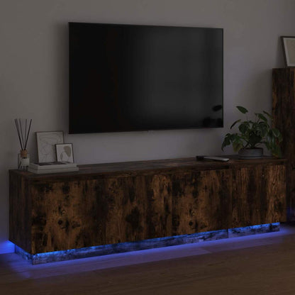 Tv-Kast 180 X 38 X 49 Cm Bewerkt Hout Gerookt eiken