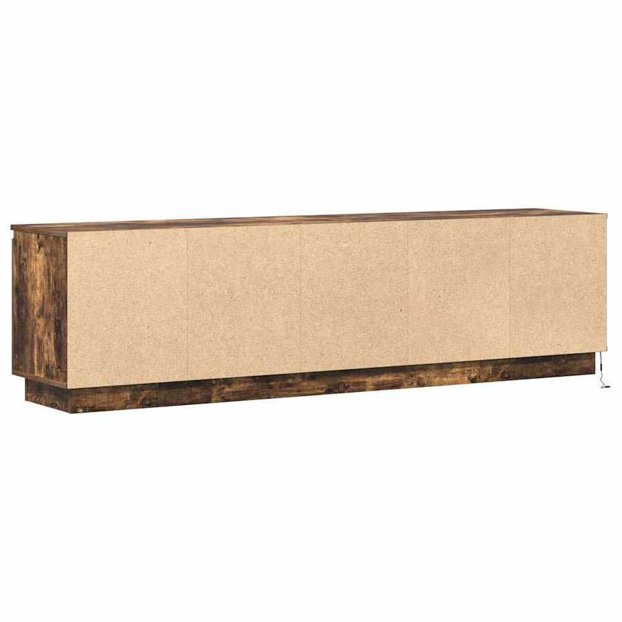 Tv-Kast 180 X 38 X 49 Cm Bewerkt Hout Gerookt eiken