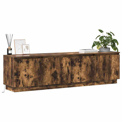 Tv-Kast 180 X 38 X 49 Cm Bewerkt Hout Gerookt eiken