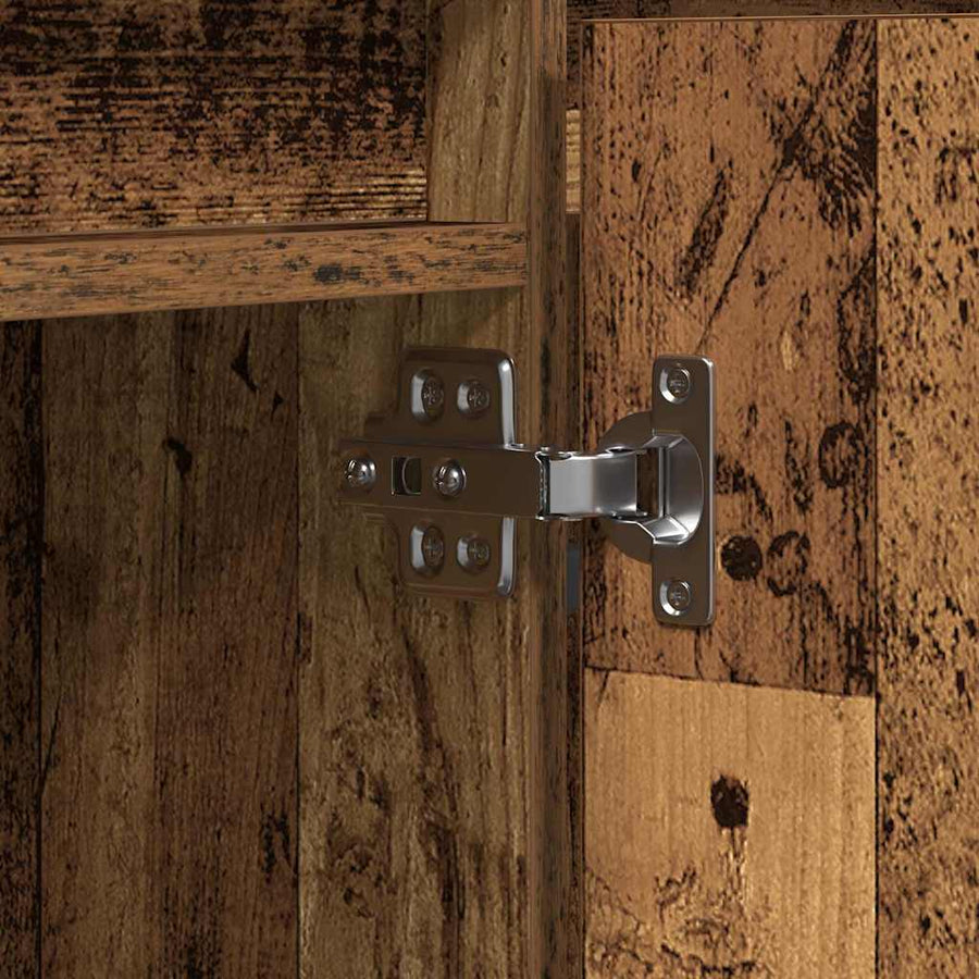 Tv-Kast Met Led 180 X 38 X 49 Cm Bewerkt Hout Oud hout