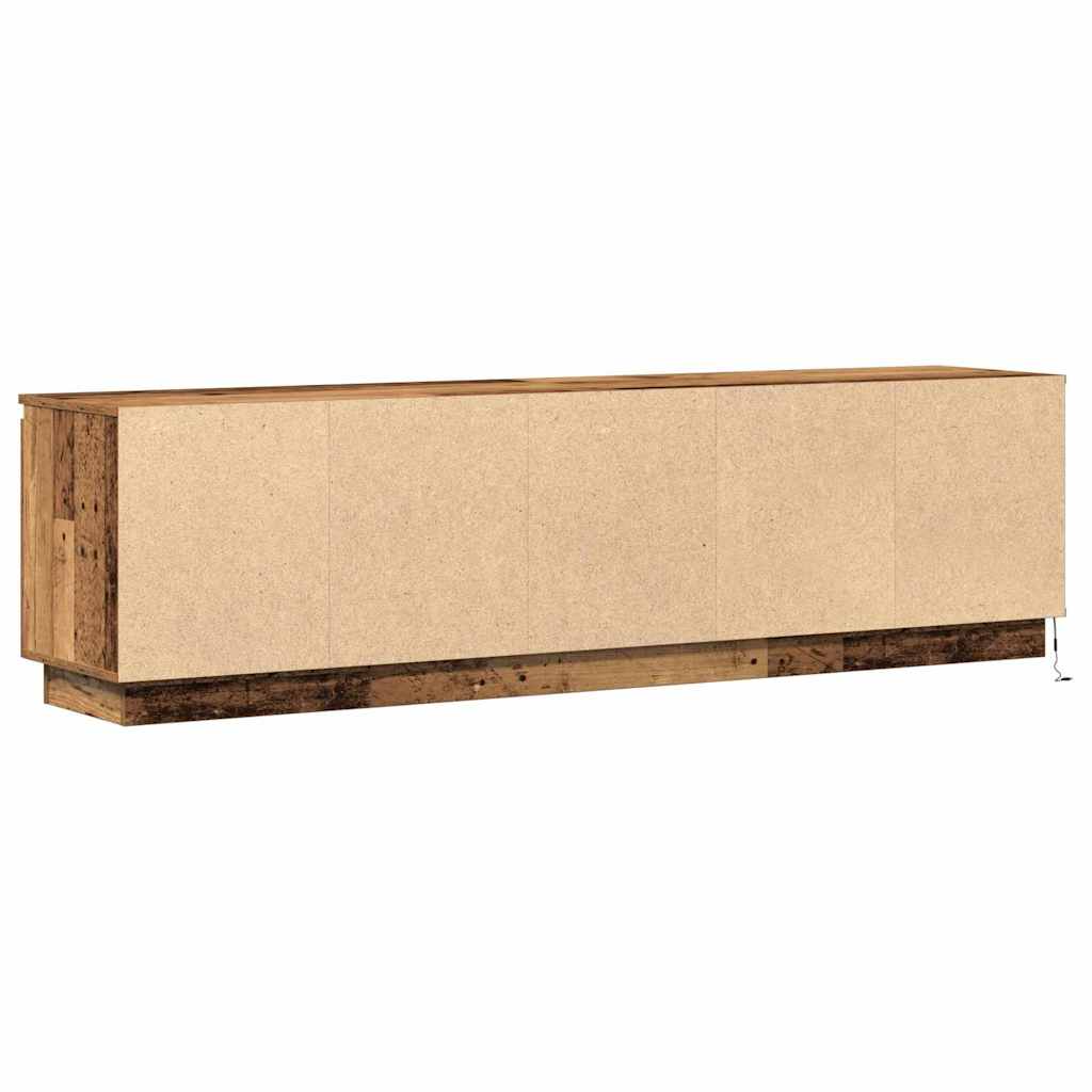 Tv-Kast Met Led 180 X 38 X 49 Cm Bewerkt Hout Oud hout