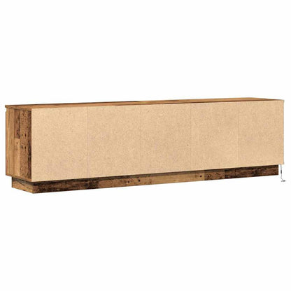 Tv-Kast Met Led 180 X 38 X 49 Cm Bewerkt Hout Oud hout