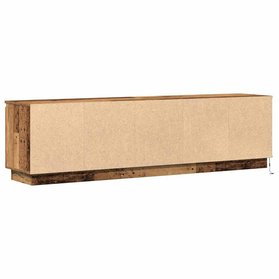 Tv-Kast Met Led 180 X 38 X 49 Cm Bewerkt Hout Oud hout
