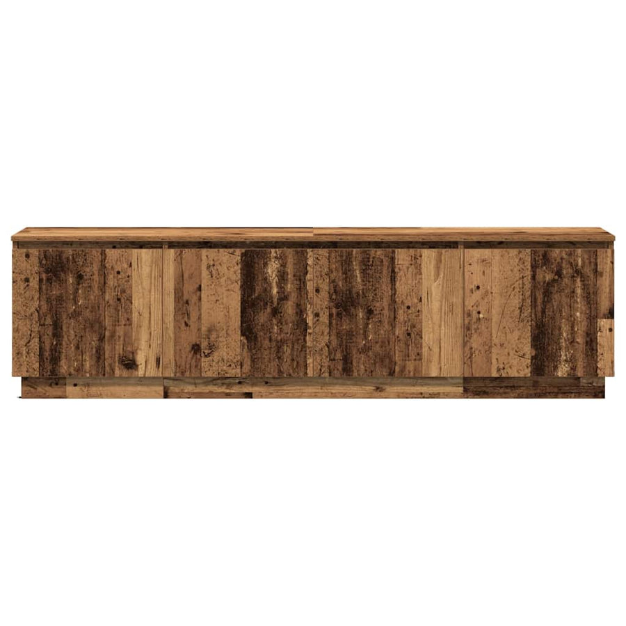 Tv-Kast Met Led 180 X 38 X 49 Cm Bewerkt Hout Oud hout