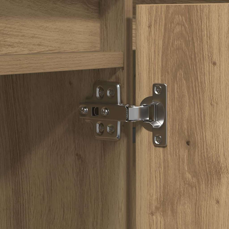 Tv-Kast Artisan Eiken 180 X 38 X 49 Cm Bewerkt Hout artisanaal eikenkleurig