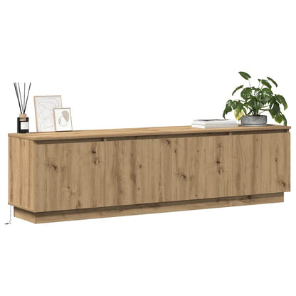 Tv-Kast Artisan Eiken 180 X 38 X 49 Cm Bewerkt Hout artisanaal eikenkleurig