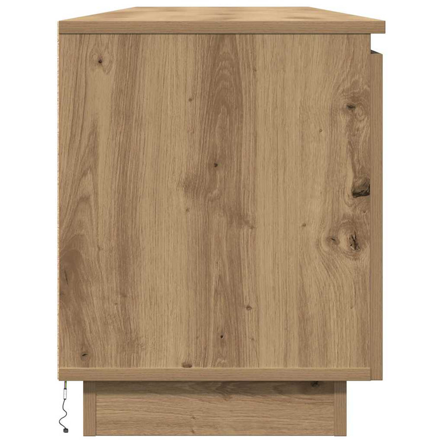 Tv-Kast Artisan Eiken 180 X 38 X 49 Cm Bewerkt Hout artisanaal eikenkleurig
