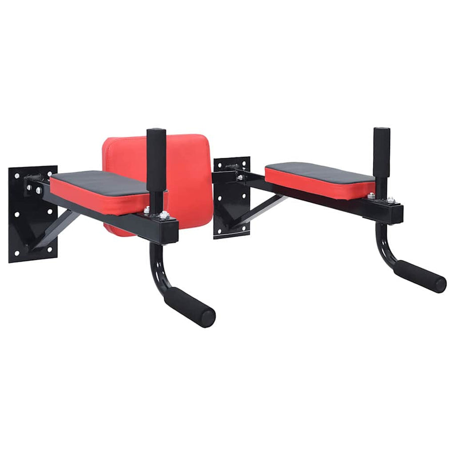 Dip station Zwart en Rood 72,5 x 70 x 31 cm Gepoedercoat staal