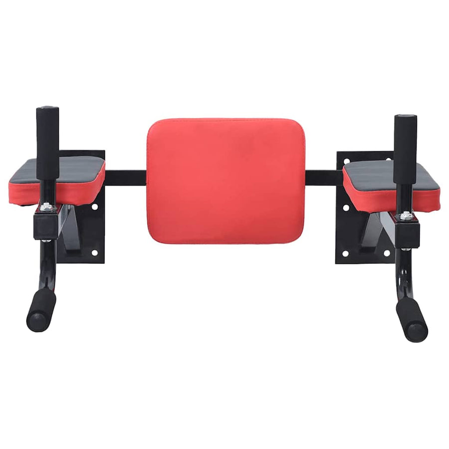 Dip station Zwart en Rood 72,5 x 70 x 31 cm Gepoedercoat staal