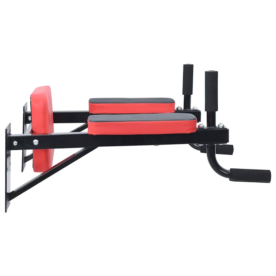 Dip station Zwart en Rood 72,5 x 70 x 31 cm Gepoedercoat staal