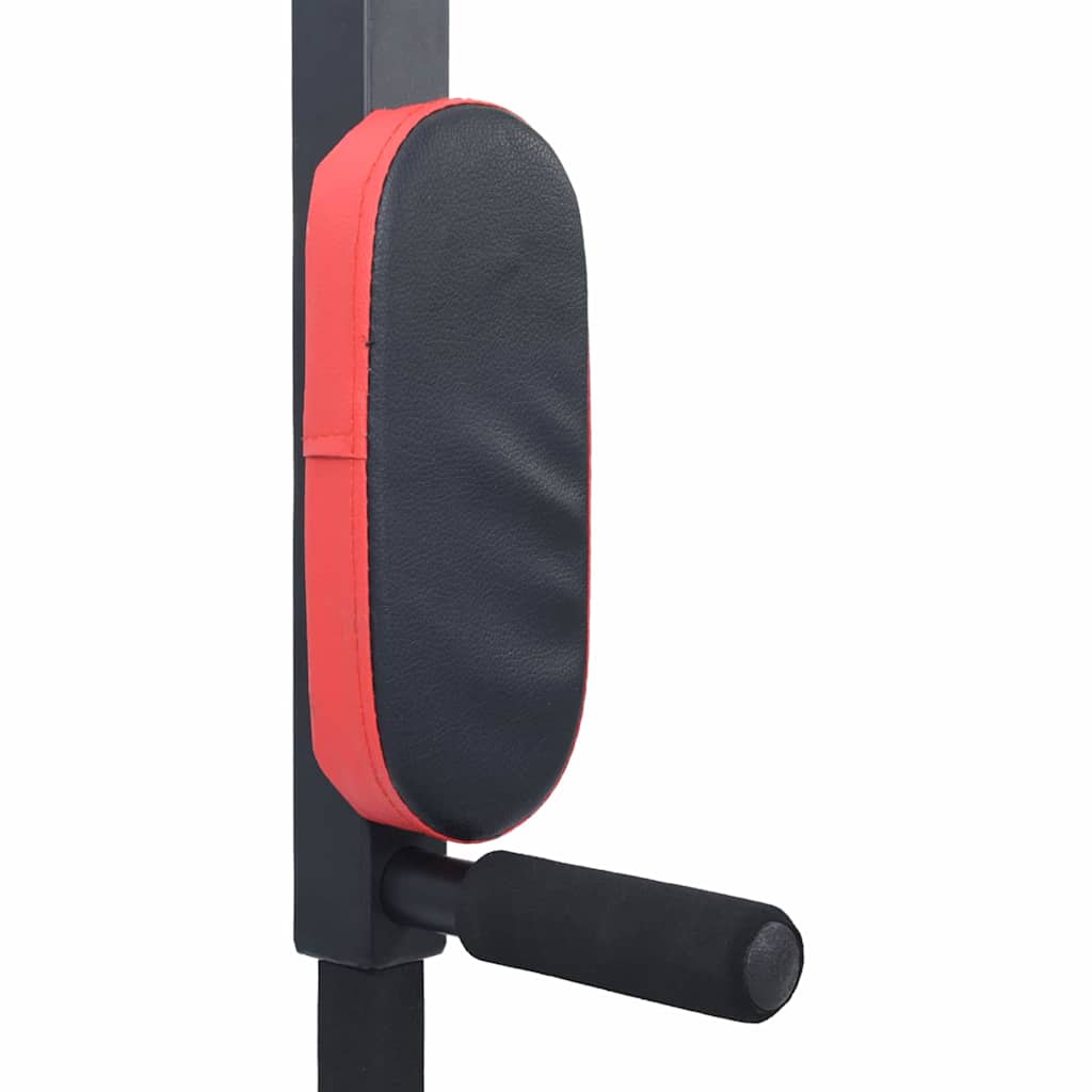 Optrekbar dipstation Zwart en Rood 89 x 59 x 70 cm
