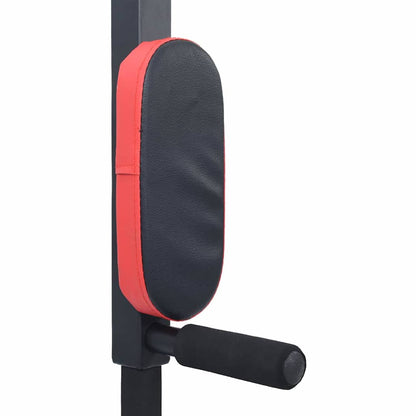 Optrekbar dipstation Zwart en Rood 89 x 59 x 70 cm