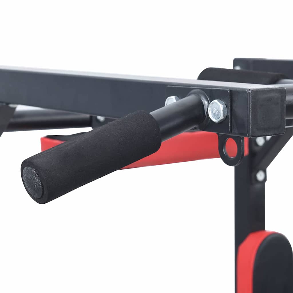 Optrekbar dipstation Zwart en Rood 89 x 59 x 70 cm