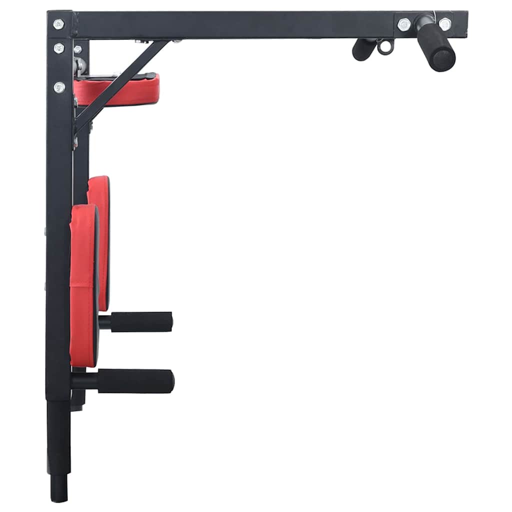Optrekbar dipstation Zwart en Rood 89 x 59 x 70 cm