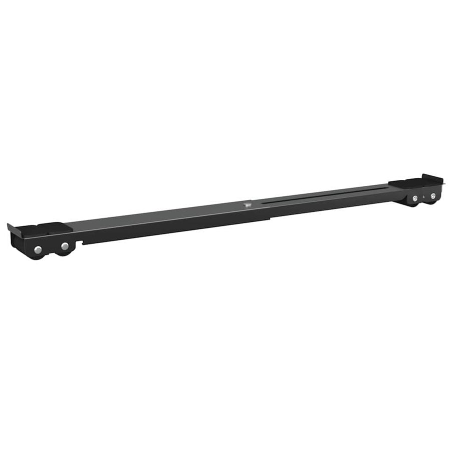 Wasmachinebasis 2 pcs Zwart 72 x 5 x 4,5 cm Roestvrij staal