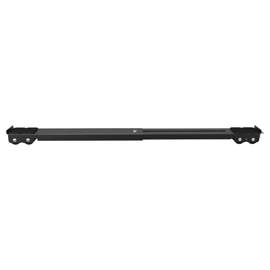 Wasmachinebasis 2 pcs Zwart 72 x 5 x 4,5 cm Roestvrij staal