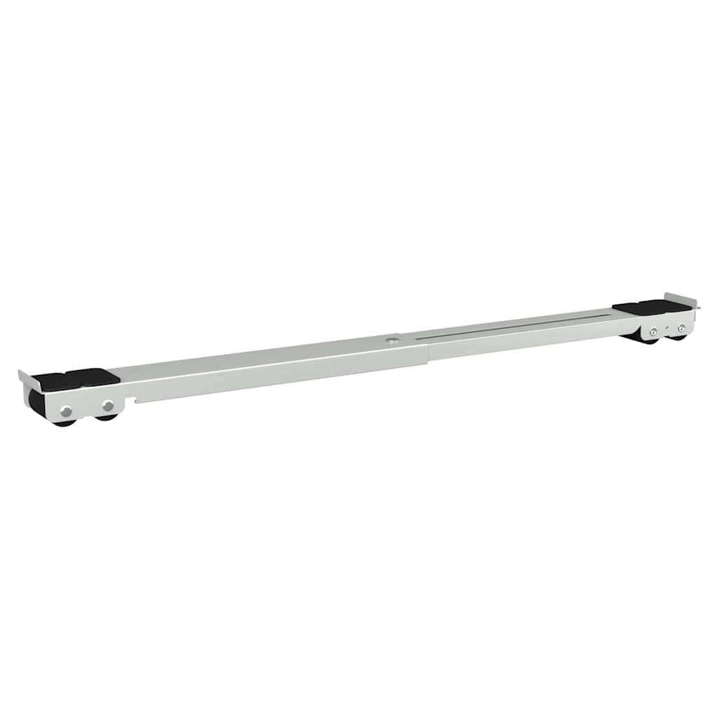 Wasmachinebasis 2 pcs Zilver 72 x 5 x 4,5 cm Roestvrij staal