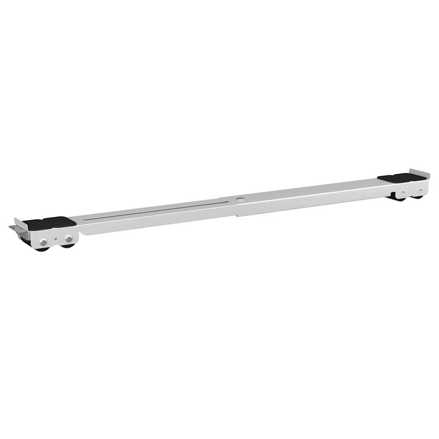 Wasmachinebasis 2 pcs Zilver 72 x 5 x 4,5 cm Roestvrij staal