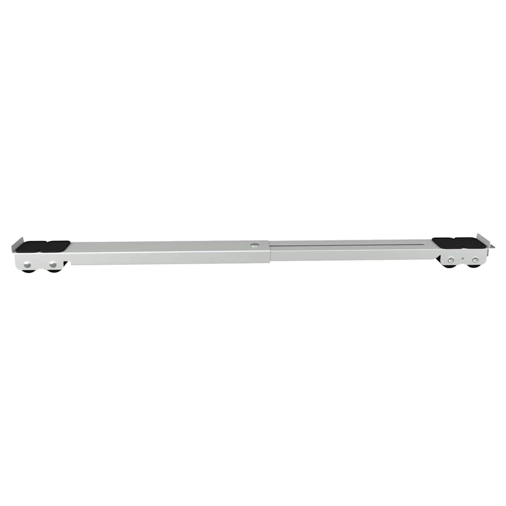 Wasmachinebasis 2 pcs Zilver 72 x 5 x 4,5 cm Roestvrij staal