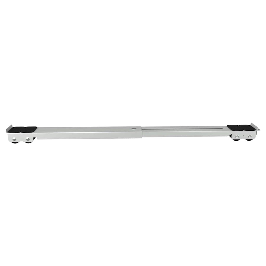 Wasmachinebasis 2 pcs Zilver 72 x 5 x 4,5 cm Roestvrij staal