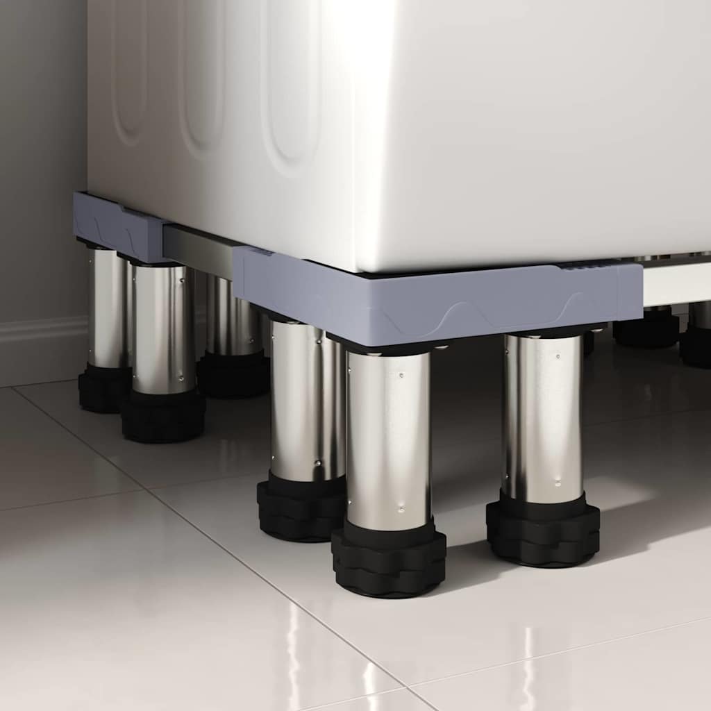 Wasmachinebasis Grijs 67 x 67 x 21,5 cm Roestvrij staal