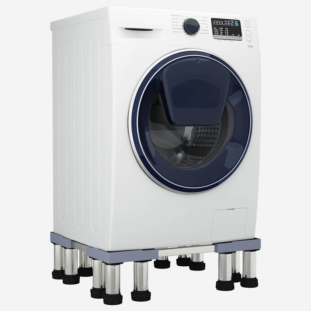 Wasmachinebasis Grijs 67 x 67 x 21,5 cm Roestvrij staal