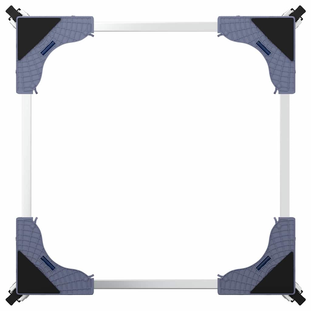 Wasmachinebasis Grijs 66 x 66 x 12 cm Roestvrij staal