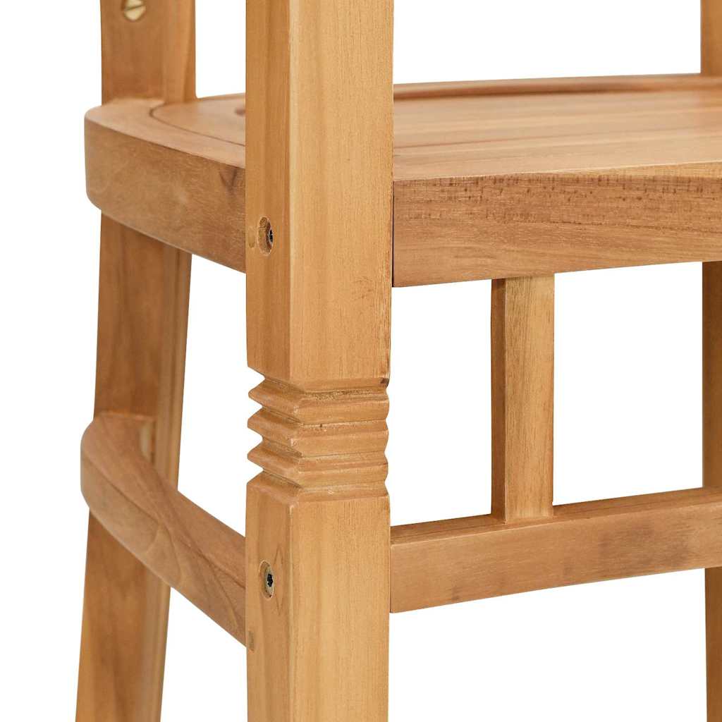 Tuinstoelen 2 pcs Bruin 63 x 58 x 89 cm Massief teakhout