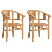 Tuinstoelen 2 pcs Bruin 63 x 58 x 89 cm Massief teakhout