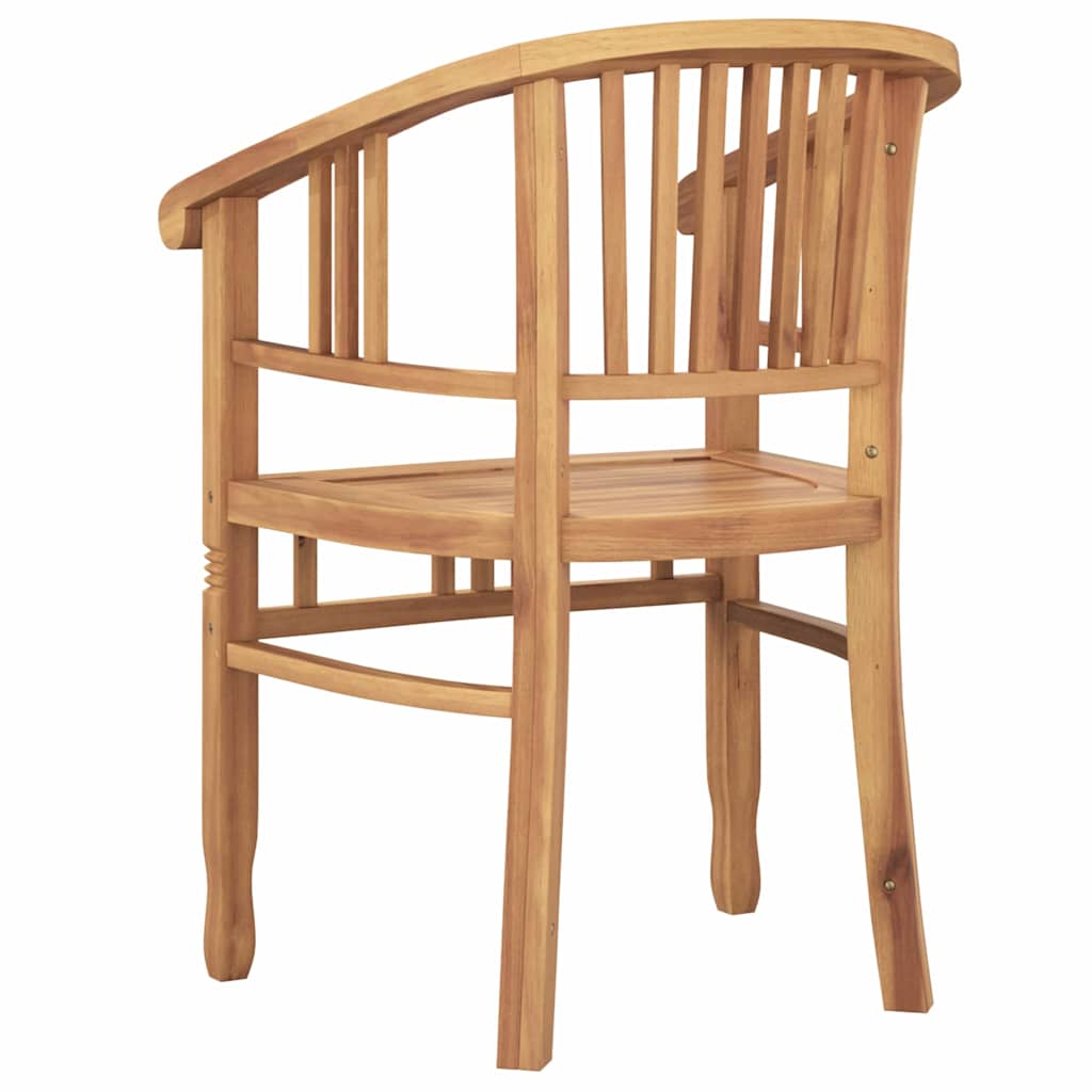 Tuinstoelen 2 pcs Bruin 63 x 58 x 89 cm Massief teakhout