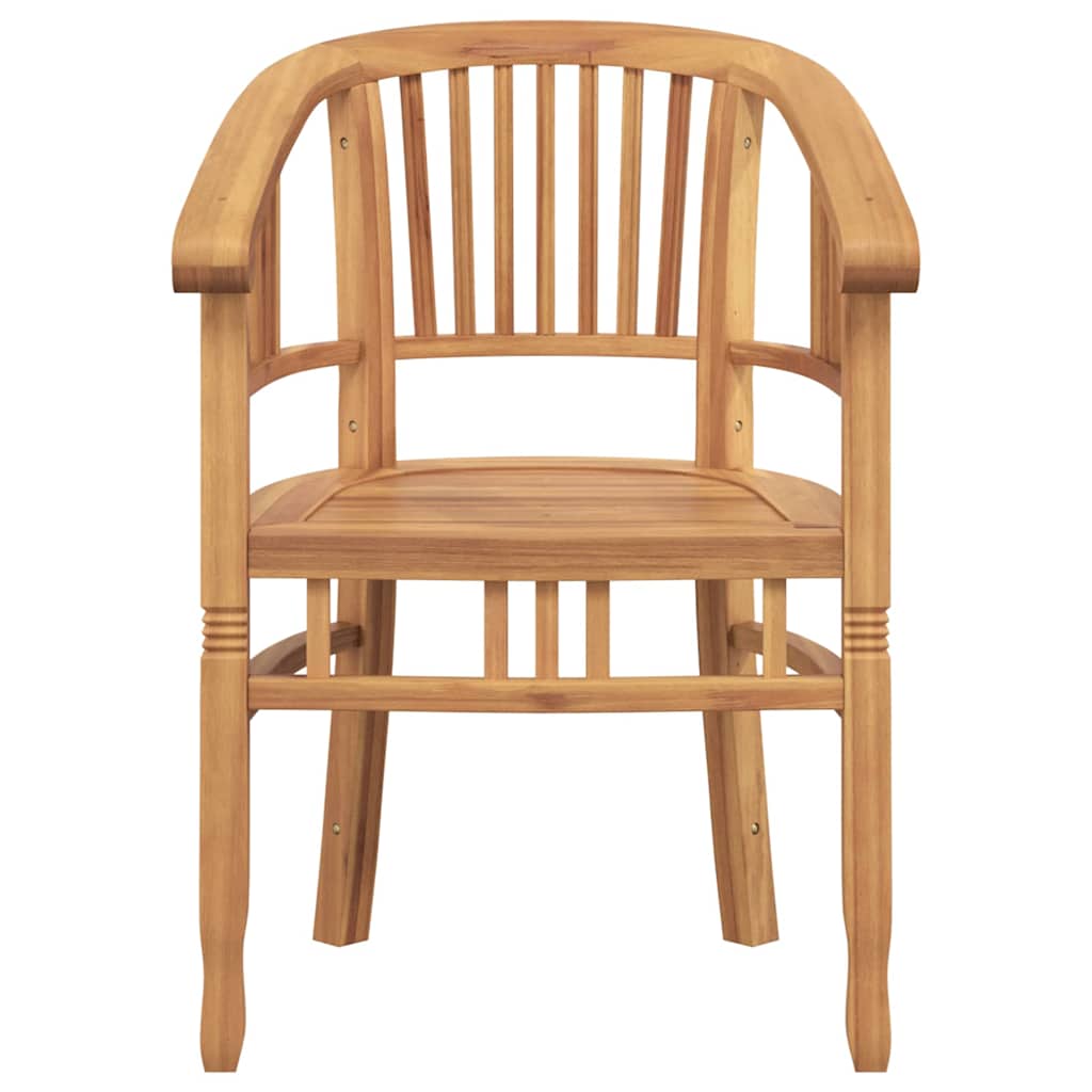 Tuinstoelen 2 pcs Bruin 63 x 58 x 89 cm Massief teakhout