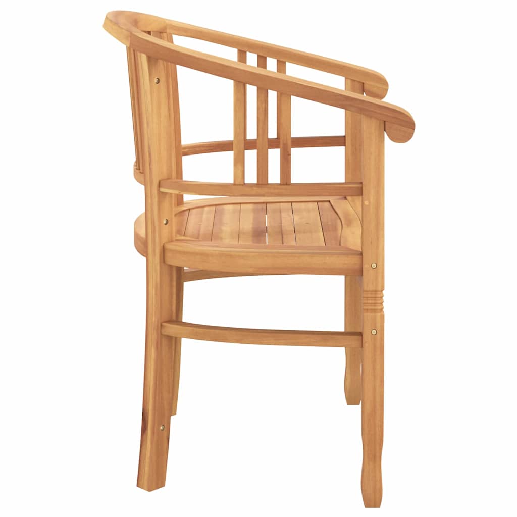 Tuinstoelen 2 pcs Bruin 63 x 58 x 89 cm Massief teakhout
