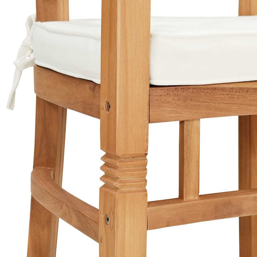 Tuinstoelen 2 pcs Bruin 63 x 58 x 89 cm Massief teakhout