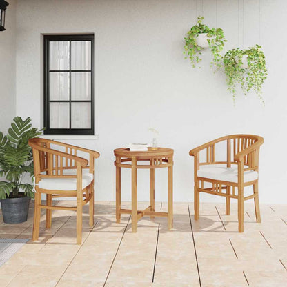 Tuinstoelen 2 pcs Bruin 63 x 58 x 89 cm Massief teakhout