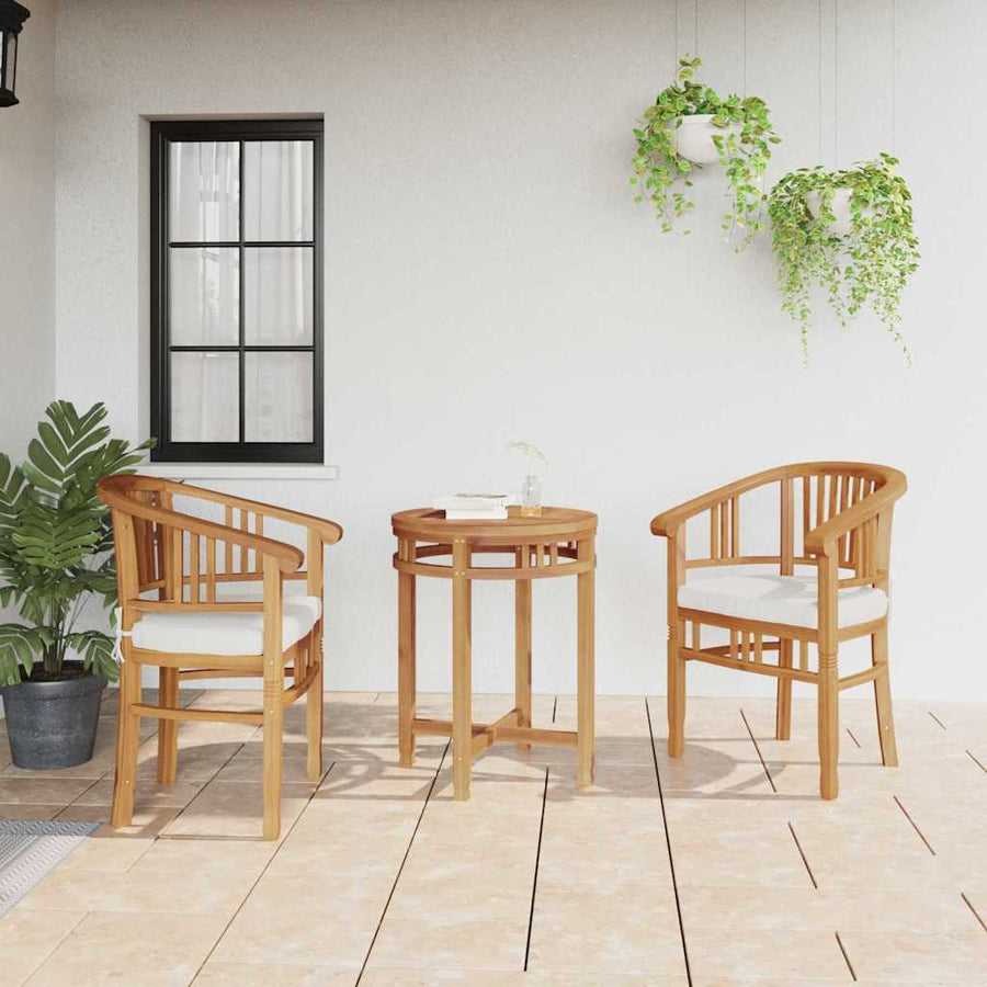 Tuinstoelen 2 pcs Bruin 63 x 58 x 89 cm Massief teakhout