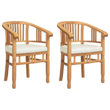 Tuinstoelen 2 pcs Bruin 63 x 58 x 89 cm Massief teakhout