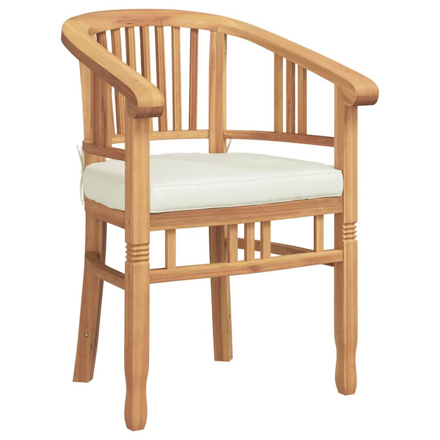 Tuinstoelen 2 pcs Bruin 63 x 58 x 89 cm Massief teakhout