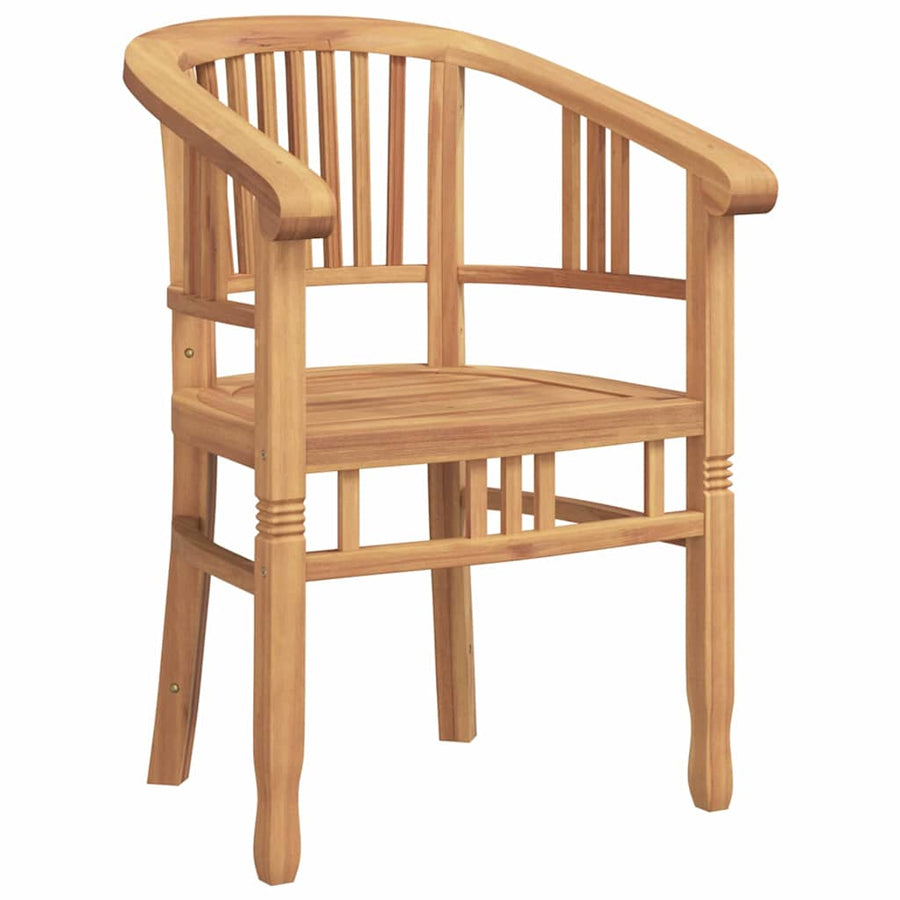 Tuinstoelen 2 pcs Bruin 63 x 58 x 89 cm Massief teakhout