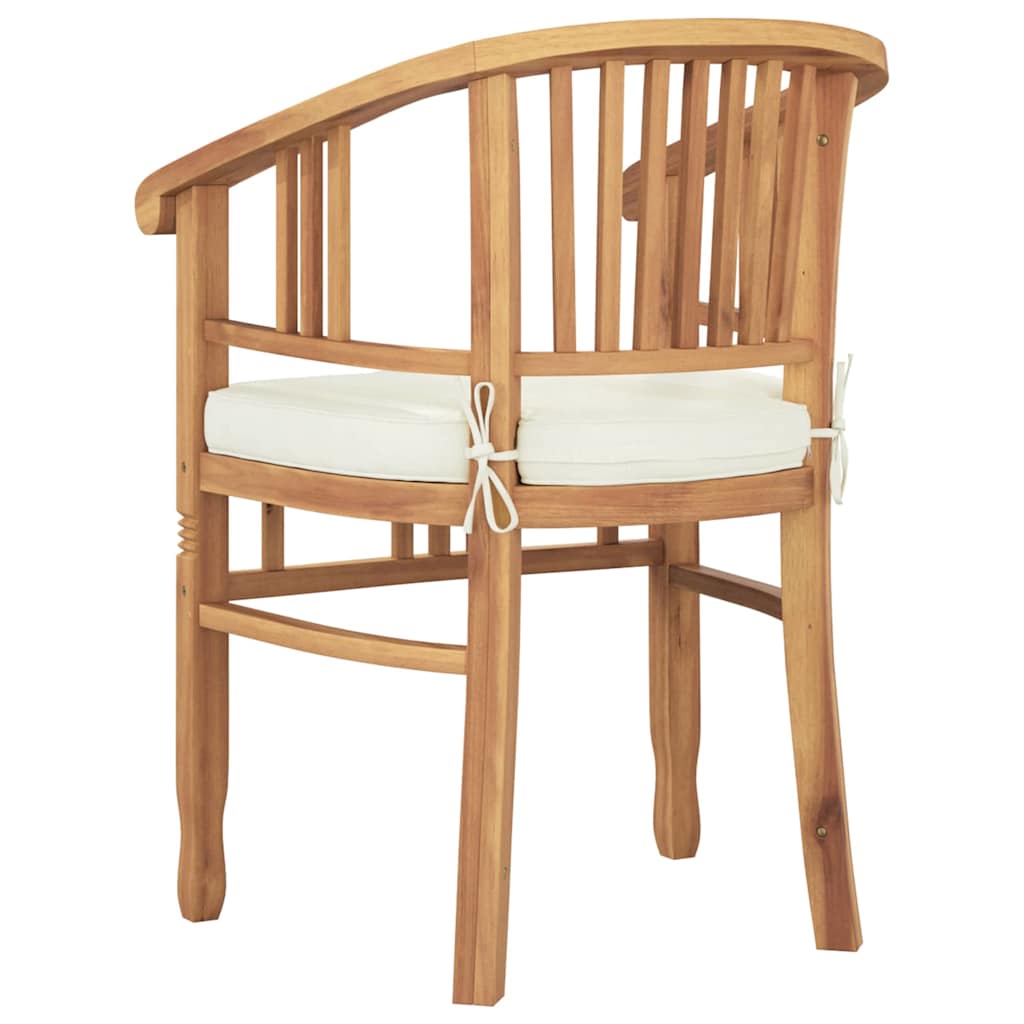 Tuinstoelen 2 pcs Bruin 63 x 58 x 89 cm Massief teakhout